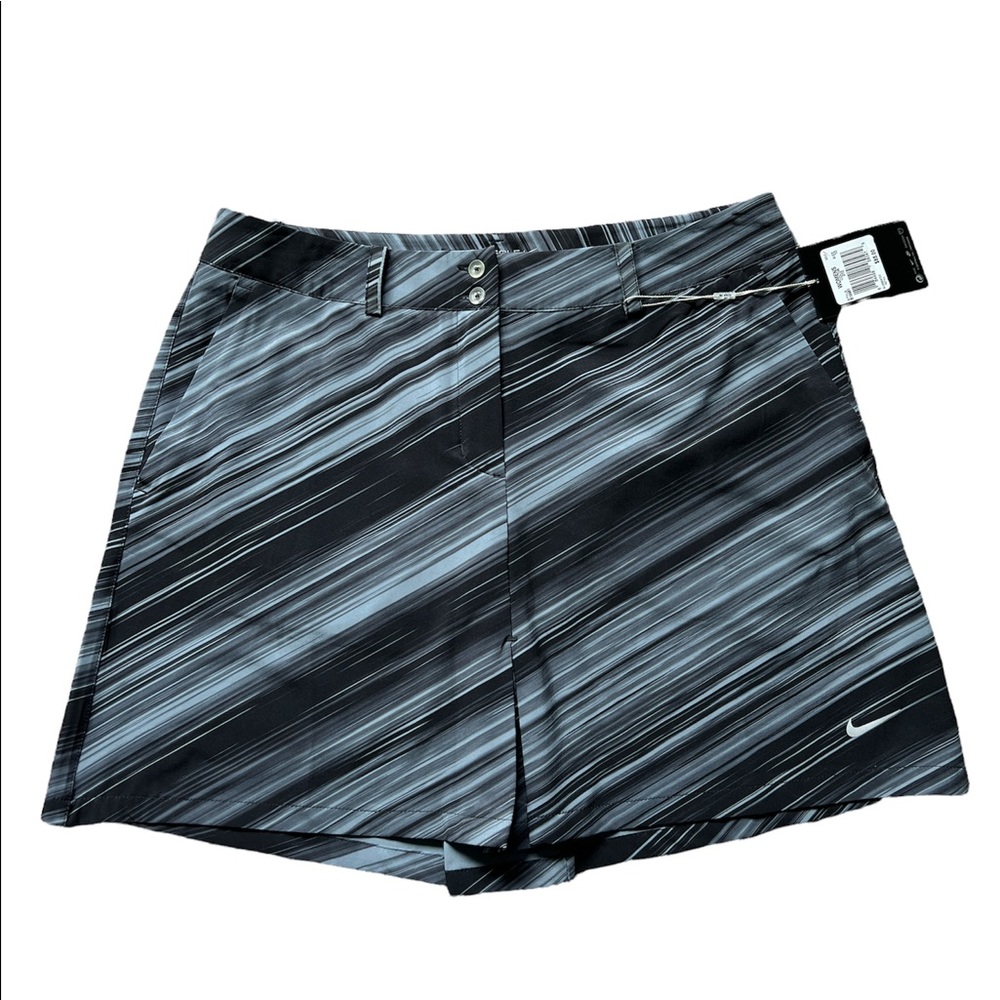 NWT Nike Golf Tour Performance Gray Striped Skirt - Size 10 Medium